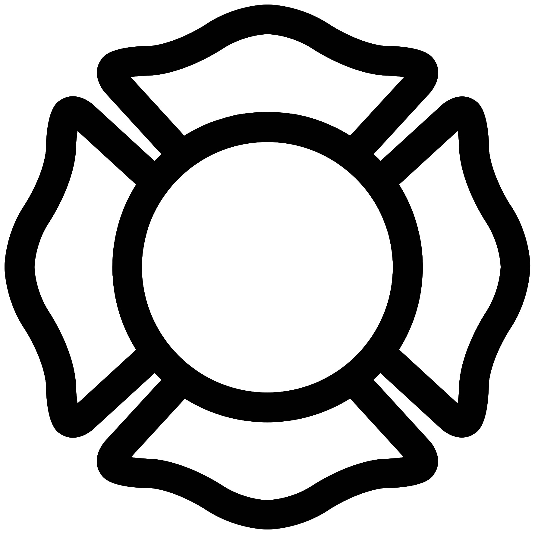 Denver Fire Department Maltese Cross — nearly 25 years of service
